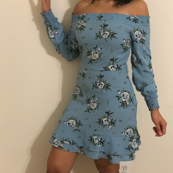 blue floral sundress